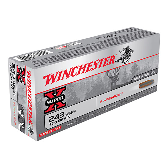 WIN SUPER-X 243WSSM 100GR POWER POINT 20/10 - Ammunition